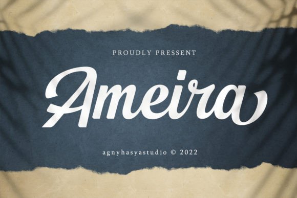Ameira: The Modern Script Typeface That Elevates Campaign Visuals