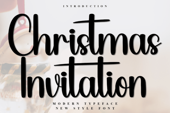 Christmas Invitation: A Festive Typeface for Editorial Design