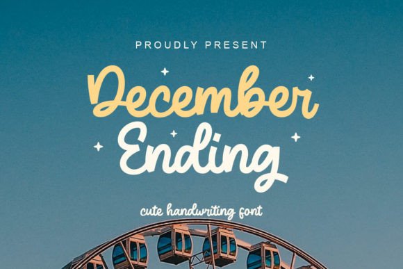 December Ending: A Modern Handwritten Typeface for Editorial Design