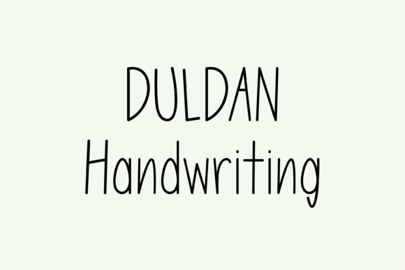 Duldan: A Whimsical Handwritten Font for Editorial Design