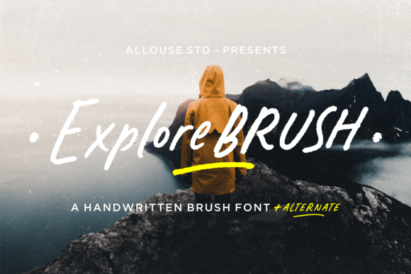 Explorebrush: The Handwritten Typeface for Modern Editorial Design