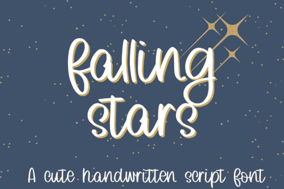 Falling Stars Font for Engaging Digital Campaigns