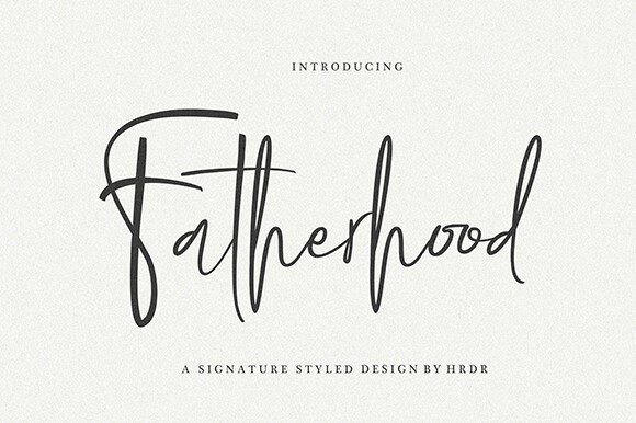 Fatherhood: The Premium Script Font for Modern Web Design