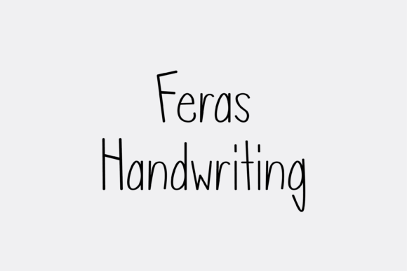 Feras: A Handwritten Font for Editorial Elegance