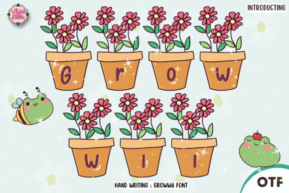 Growwii: A Festive Script Font for Digital Creativity