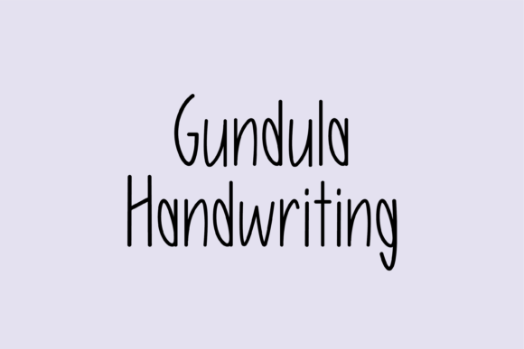 Gundula: A Script Font for Creative Projects