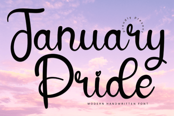 January Pride Font for Handmade and Commercial Projects
