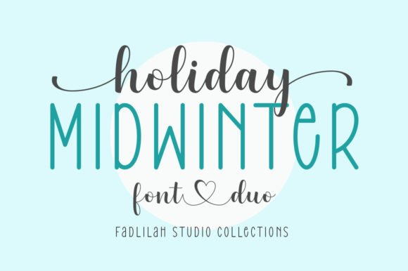 Midwinter Holiday: A Script Typeface for Cozy Editorial Design