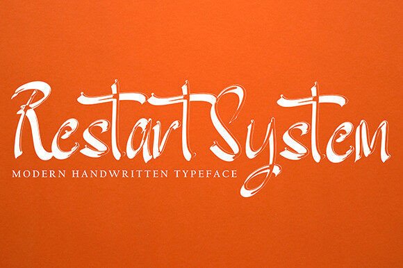 Restart System: A Delicate Script Font for Modern Campaigns