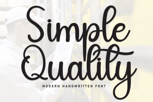 Simple Quality: A Handwritten Font for Editorial Elegance