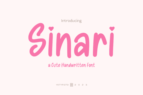 Sinari: A Handwritten Font for Editorial Elegance