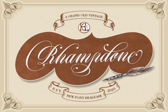 Testing Rhampdone: A Vintage Script Font for Modern Web Design