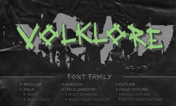 Volklore Font for Handmade and Commercial Creations