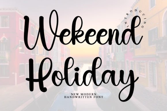 Wekeend Holiday: The Perfect Typeface for Elevating Your Brand Identity